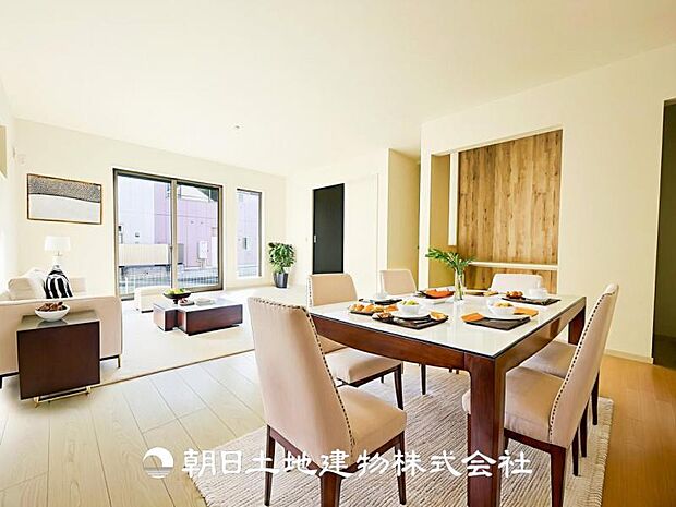 【LDK (約20.1帖)】※画像は実際の室内写真をもとに、家具・調度品の配置例をCG合成したもので、実際とは多少異なります。また、家具等は販売価格に含まれません。