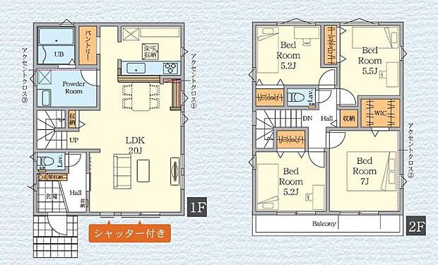 【2号棟 間取図】