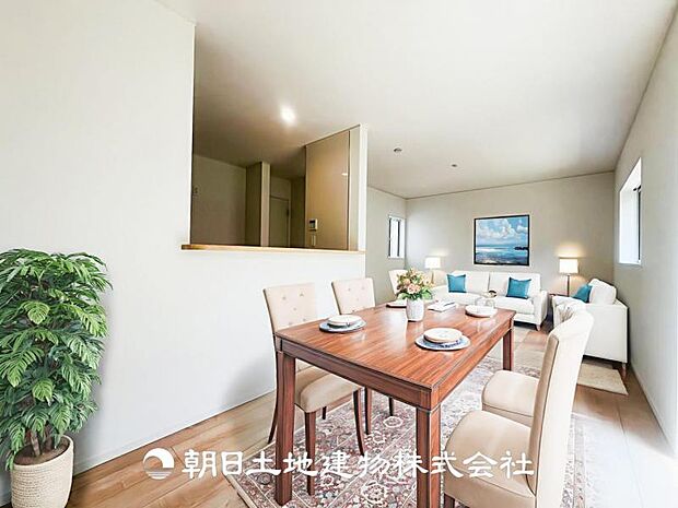 【LDK (約16帖)】※画像は実際の室内写真をもとに、家具・調度品の配置例をCG合成したもので、実際とは多少異なります。また、家具等は販売価格に含まれません。