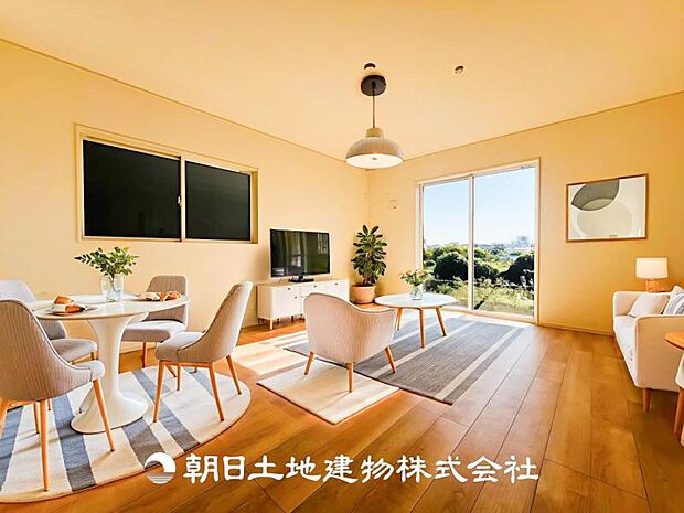 【LDK (約16.7帖)】※画像は実際の室内写真をもとに、家具・調度品の配置例をCG合成したもので、実際とは多少異なります。また、家具等は販売価格に含まれません。