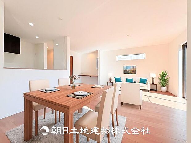 【LDK (約20帖)】※画像は実際の室内写真をもとに、家具・調度品の配置例をCG合成したもので、実際とは多少異なります。また、家具等は販売価格に含まれません。
