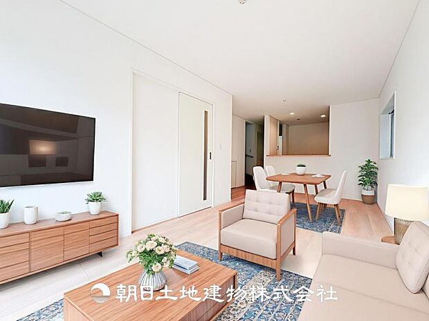 【LDK (約16帖)】※画像は実際の室内写真をもとに、家具・調度品の配置例をCG合成したもので、実際とは多少異なります。また、家具等は販売価格に含まれません。
