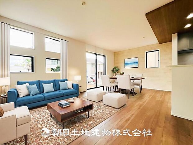 【LDK (約16帖)】※画像は実際の室内写真をもとに、家具・調度品の配置例をCG合成したもので、実際とは多少異なります。また、家具等は販売価格に含まれません。