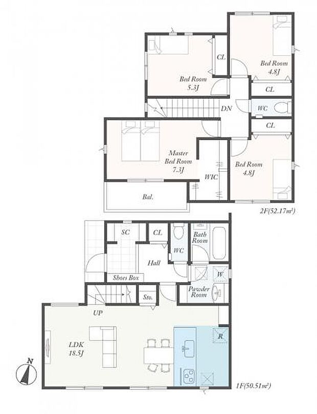 【4号棟　間取図】