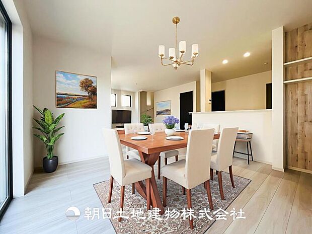 【LDK (約20.6帖)】※画像は実際の室内写真をもとに、家具・調度品の配置例をCG合成したもので、実際とは多少異なります。また、家具等は販売価格に含まれません。