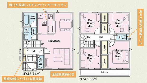 【1号棟 間取図】