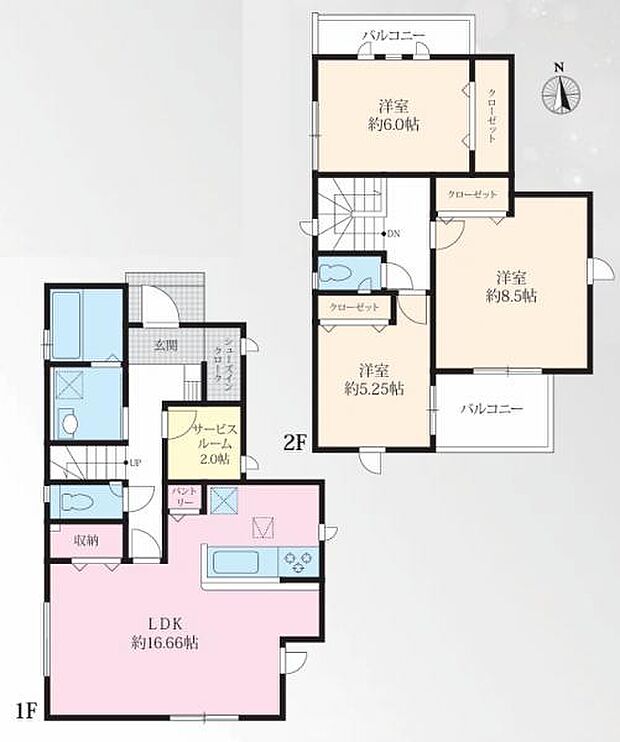 【2号棟 間取図】