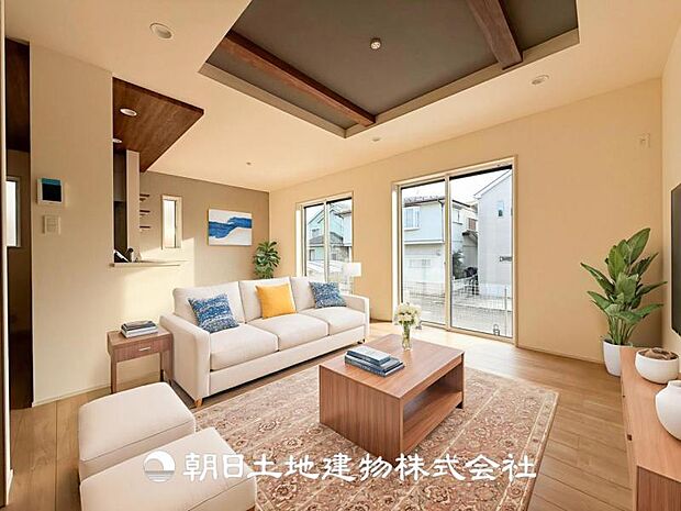 【LDK (約16帖)】※画像は実際の室内写真をもとに、家具・調度品の配置例をCG合成したもので、実際とは多少異なります。また、家具等は販売価格に含まれません。