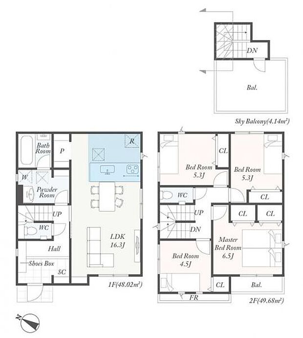 【3号棟　間取図】