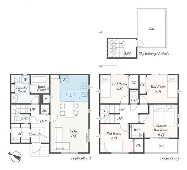 【4号棟 間取図】