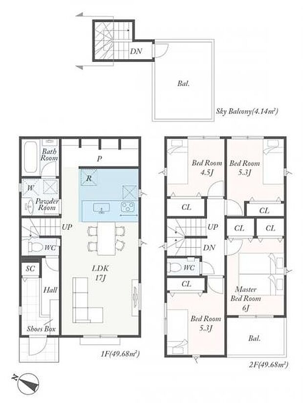 【6号棟　間取図】
