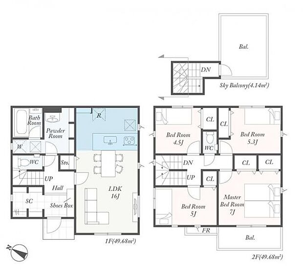 【5号棟 間取図】