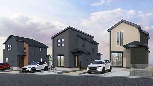 【完成予想図 (1・3・5号棟)】