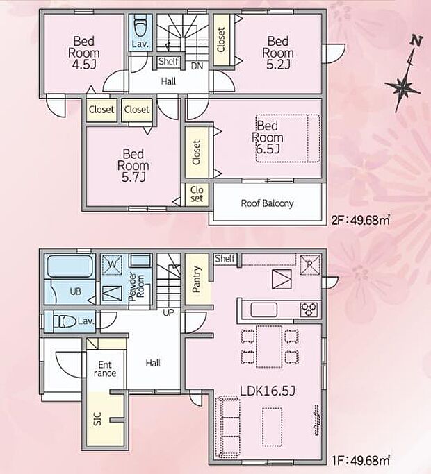 【2号棟　間取図】