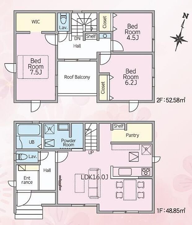 【1号棟　間取図】
