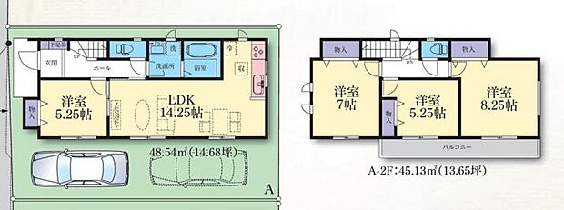 【A号棟 間取図】