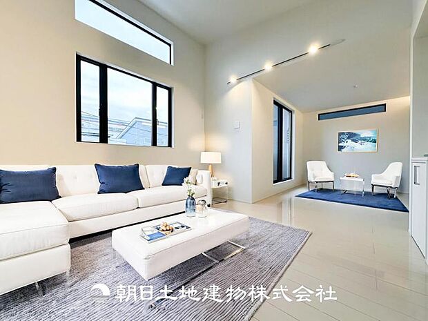 【LDK (約20帖)】※画像は実際の室内写真をもとに、家具・調度品の配置例をCG合成したもので、実際とは多少異なります。また、家具等は販売価格に含まれません。