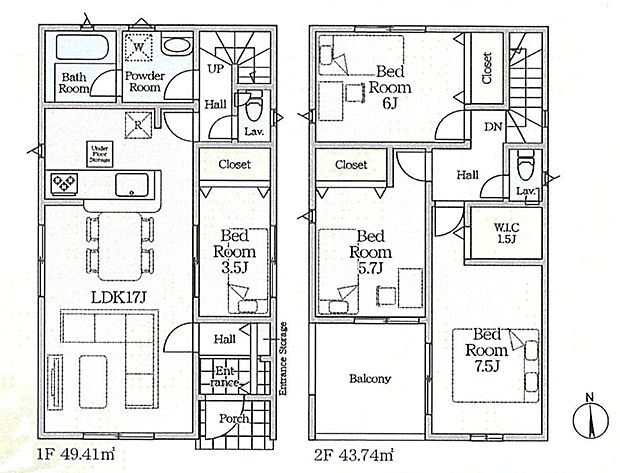 【1号棟　間取図】