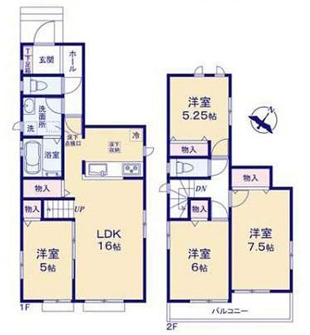【B号棟 間取図】