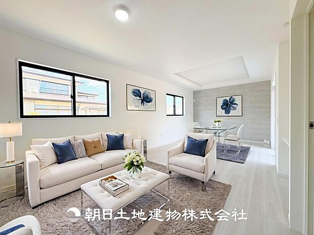 【LDK (約18.8帖)】※画像は実際の室内写真をもとに、家具・調度品の配置例をCG合成したもので、実際とは多少異なります。また、家具等は販売価格に含まれません。