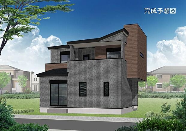 【3号棟　完成予想図】