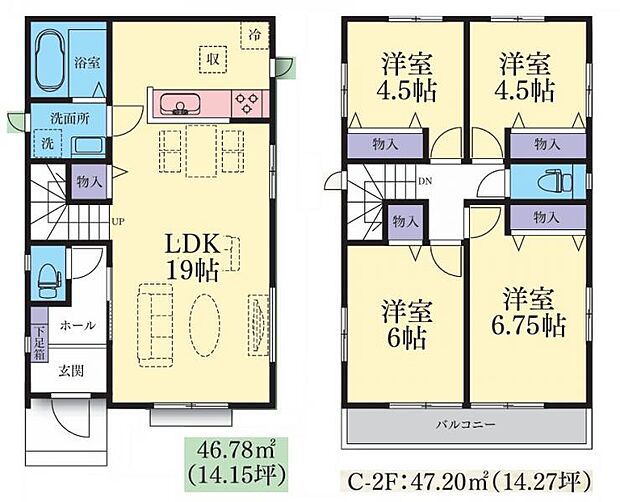 【C号棟　間取図】