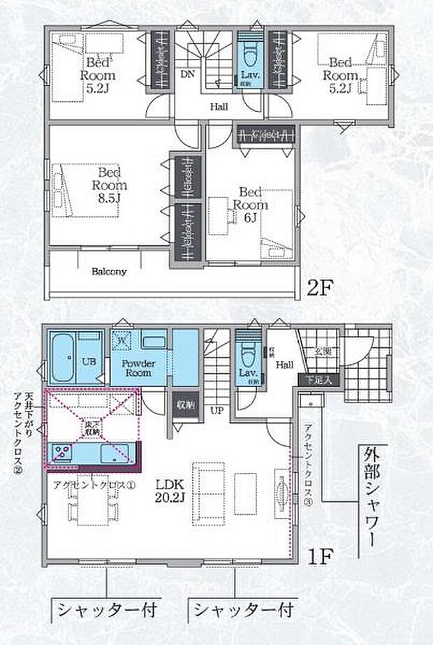 【2号棟 間取図】
