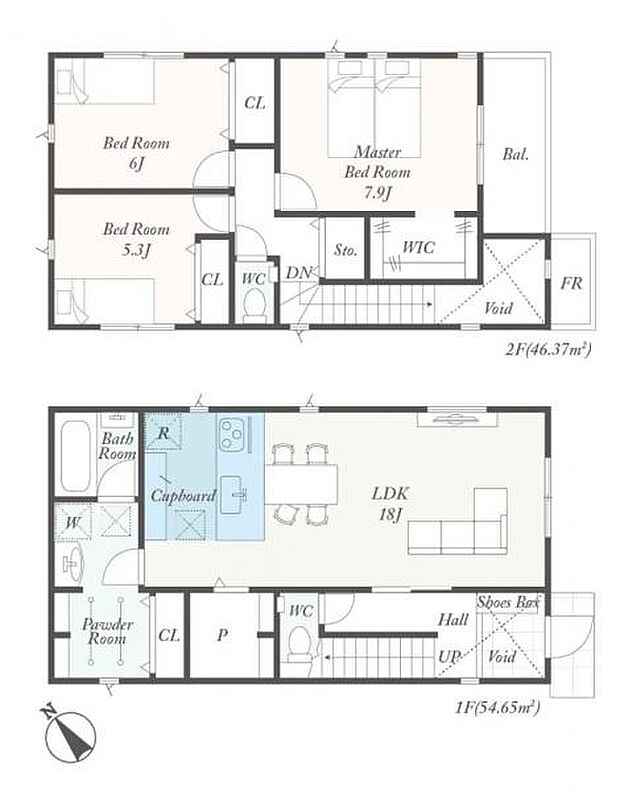 【5号棟　間取図】