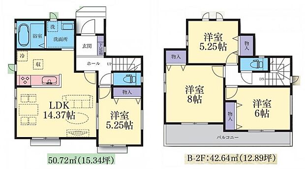 【B号棟 間取図】