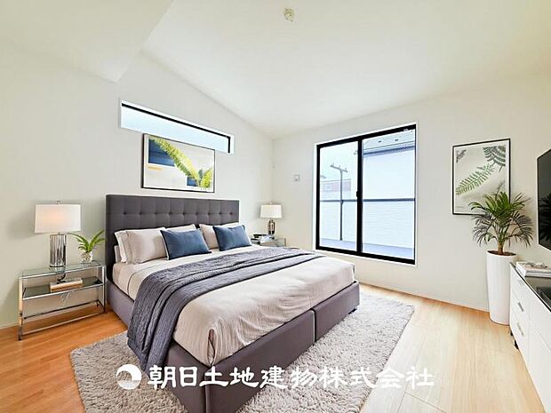 【寝室 (約8帖)】※家具はCG合成で、実際とは異なります。家具等は販売価格に含まれません。