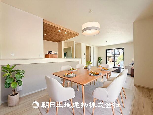 【LDK (約20.2帖)】※画像は実際の室内写真をもとに、家具・調度品の配置例をCG合成したもので、実際とは多少異なります。また、家具等は販売価格に含まれません。