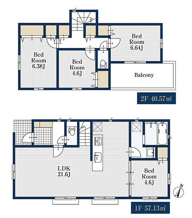 【2号棟 間取図】