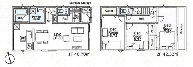 【2号棟 間取図】