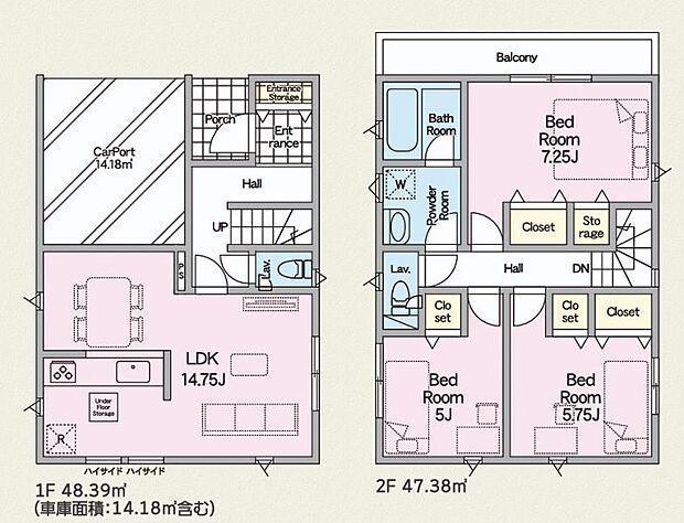 【2号棟 間取図】