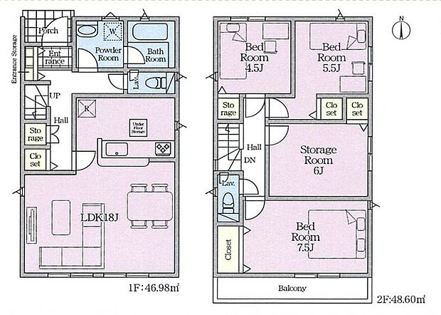 【2号棟 間取図】