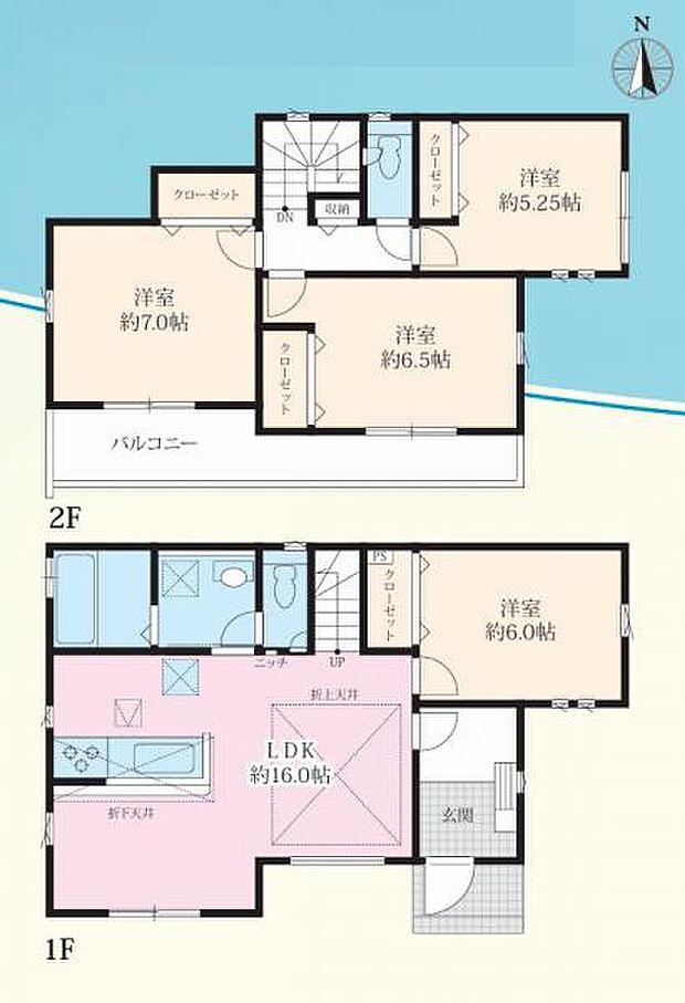 【2号棟　間取図】