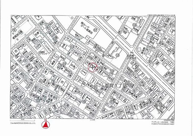 【現地案内図】JR総武本線「都賀」駅まで徒歩10分の立地です。
