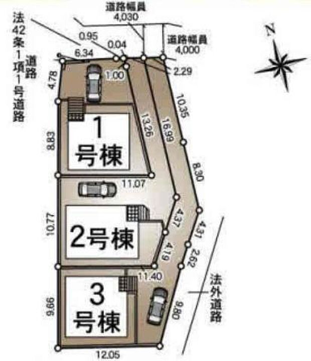 【区画図】マルエツ蘇我南町店まで徒歩15分(約1180m)の立地。お車でさっとお買い物へ出かけることができます。カースペース部分は、自転車やお子様の三輪車置き場としても重宝します。