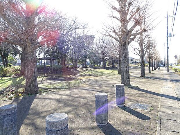 国分寺台祇園原公園 徒歩4分。複合遊具、ブランコ、すべり台、砂場、健康遊具、東屋、ベンチ、トイレなどがある公園。 280m