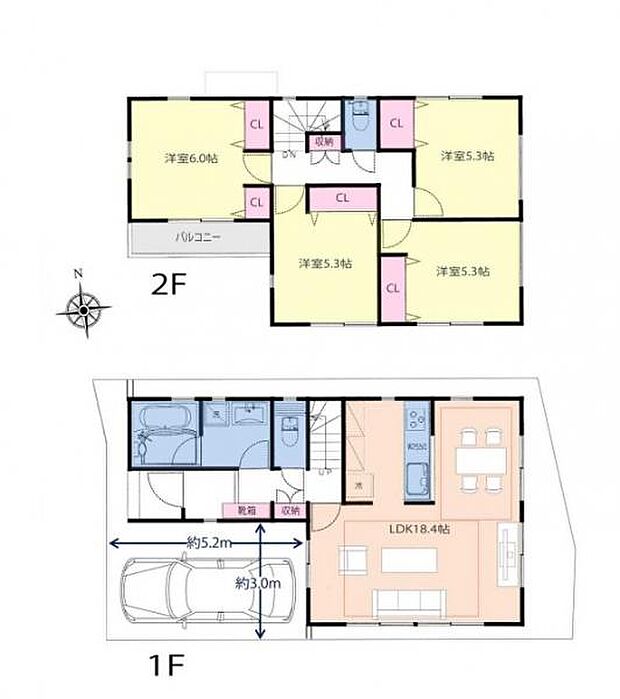 1号棟　間取り図