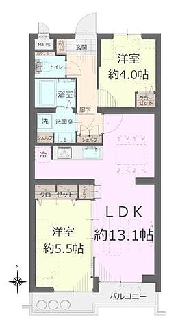 間取り モナークマンション赤羽 3階/-