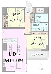 間取図画像 2LDK