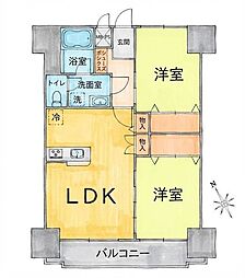 間取図画像 2LDK
