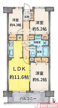 ■3階部分の南...