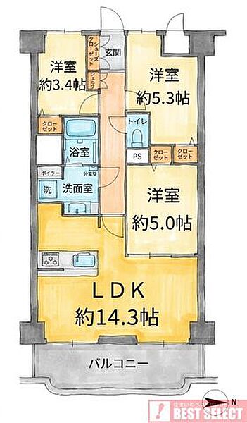 間取り：313004849336
