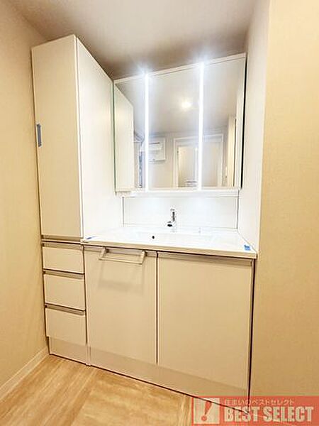 ■朝の身だしなみもしっかりとできる洗面化粧台