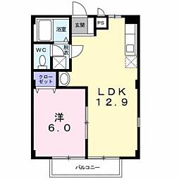間取図画像 1LDK