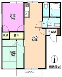 ベルメゾンIHORIN 2LDKの間取図画像