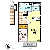 カーサアルマ　Ａ 201 ｜ 長野県須坂市大字小山（賃貸アパート1LDK・2階・42.17㎡） その2