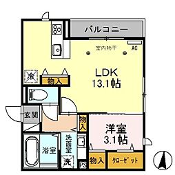 間取図画像 1LDK